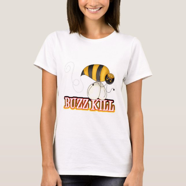 Rolig Humörsdämpande Bina Tee Shirt (Framsida)