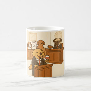 Rolig hund advokat kaffemugg