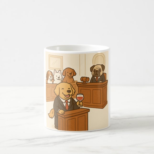 Rolig hund advokat kaffemugg (Center)