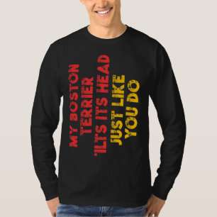 Rolig hund ägare till Boston Terrier Mamma Pappa T Shirt