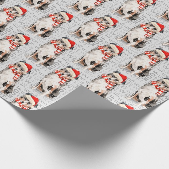 Rolig hund Älskare Australian shepherd-jul Presentpapper (Hörn)