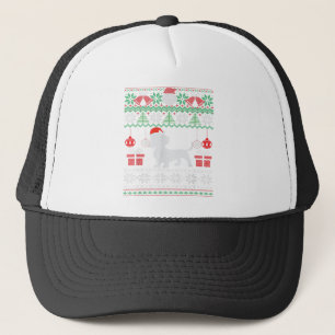 Rolig hund älskare Dachshund Santa Hat Ugly Christ Keps