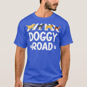 Rolig hund Älskare Doggy Road Rock musik Parody T Shirt