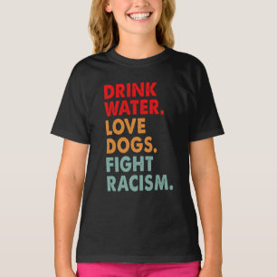 Rolig hund Älskare Drick Vatten Kärlek Hundar i i T Shirt