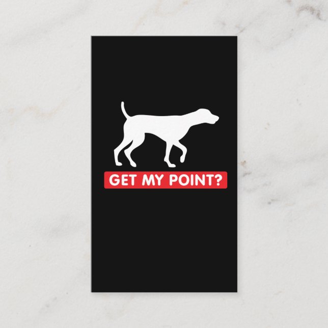 Rolig hund älskare för tysk Shorthaired pekare Visitkort (Framsida)