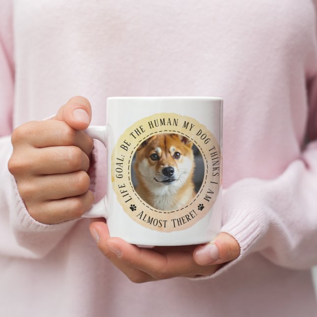 Rolig hund Älskare Gift Life-målet Kaffemugg (Skapare uppladdad)