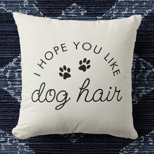 Rolig hund Älskare Hund Hair Pet Mamma Pappa Kudde