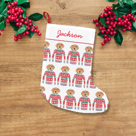 Rolig hund Älskare Hund Vört Vuxen julsötare Liten Julstrumpa