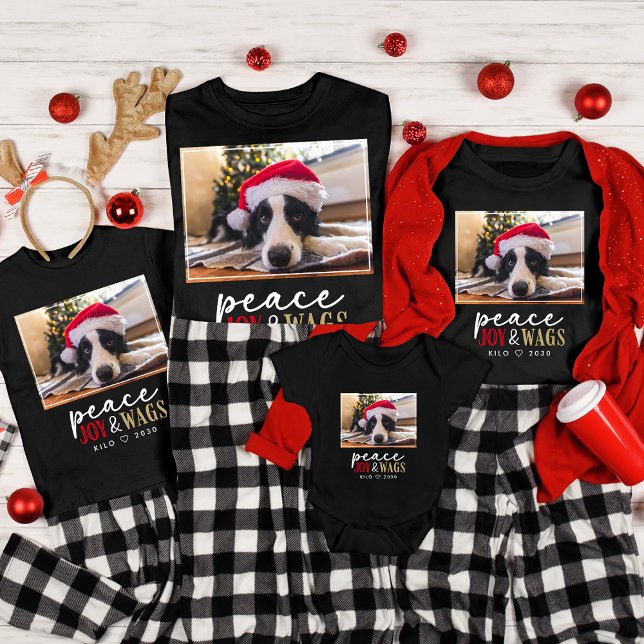 Rolig hund Älskare-julfoto Cute-Personligen T Shirt (Skapare uppladdad)