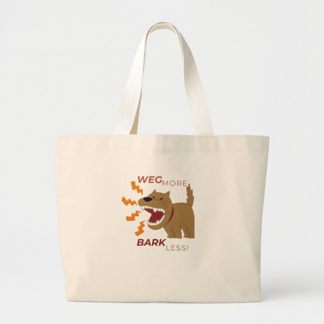 Rolig hund Älskare Jumbo Tygkasse (Framsidan)