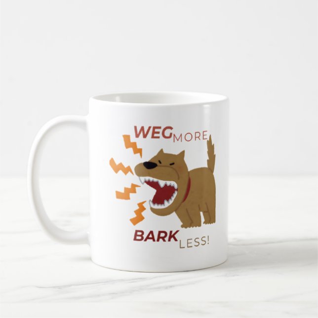 Rolig hund Älskare Kaffemugg (Vänster)