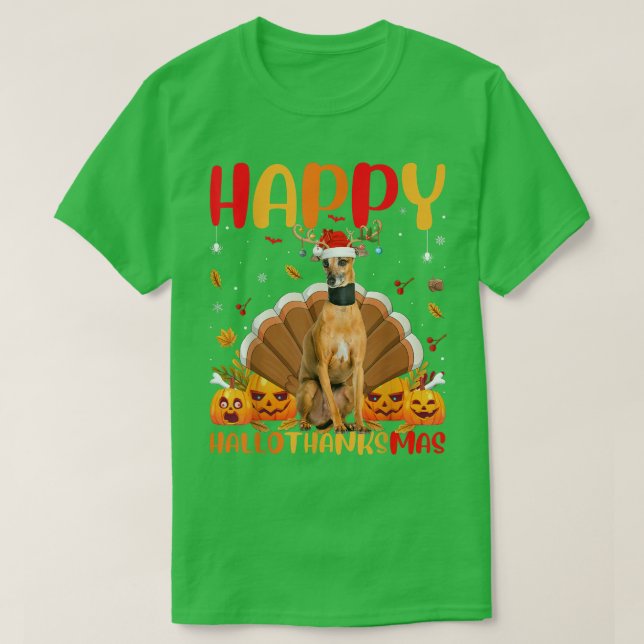 Rolig hund Älskare Lycklig italienska Greyhound Hu T Shirt (Design framsida)