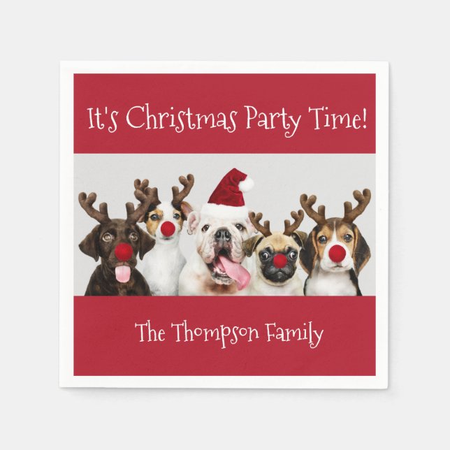 Rolig hund Älskare | Med Namn Pappersservett (Framsidan)