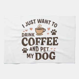 Rolig hund Älskare Mugg Hund Mamma Hund Pappa Kökshandduk