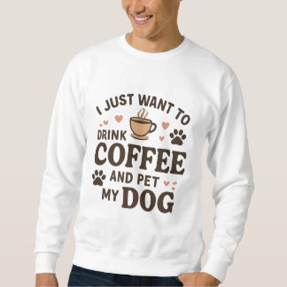 Rolig hund Älskare Mugg Hund Mamma Hund Pappa Lång Ärmad Tröja