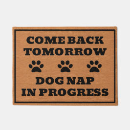 Rolig hund Älskare Paw Skriv ut Rustic Brown-minim