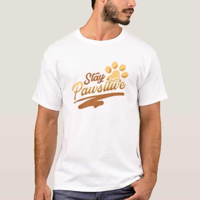 Rolig hund Älskare Stanna kvar på den känsliga hak T Shirt (Framsida)