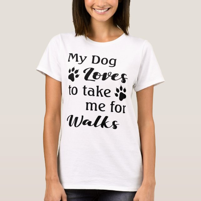 Rolig hund Älskare T Shirt (Framsida)