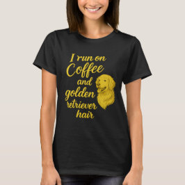 Rolig hund Älskare T-Shirt - I Springa på kaffe oc