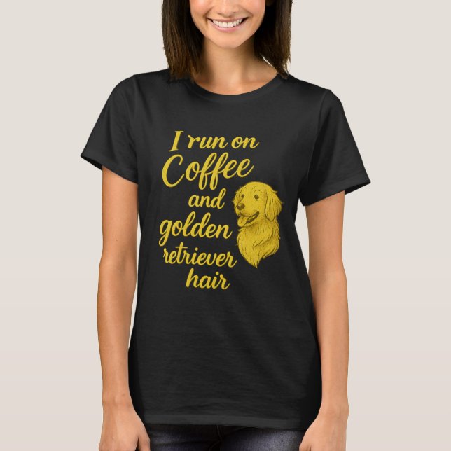Rolig hund Älskare T-Shirt - I Springa på kaffe oc (Framsida)
