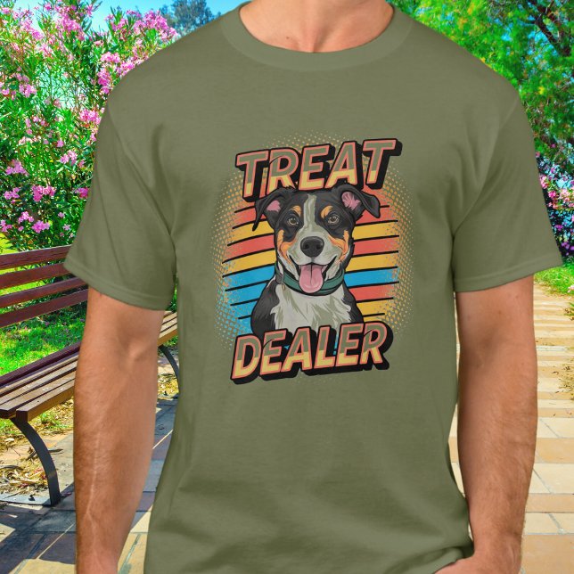 Rolig hund Älskare Treat-återförsäljare T Shirt (Skapare uppladdad)