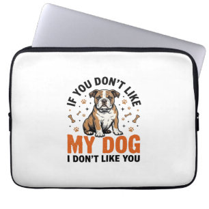 Rolig Hund Älskare Vintage Valp Citat T-Shirt Desi Laptop Fodral