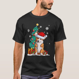 Rolig hund Älskare Welsh Corgi Santa hat Ugly Chri T Shirt