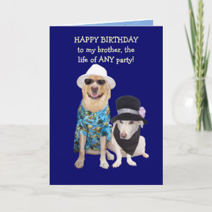 Rolig hund anpassade/labbfödelsedag kort