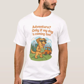 Rolig hund Äventyr T-Shirt