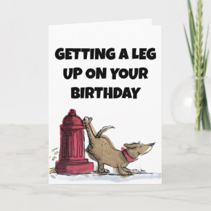 ROLIG HUND BIRTHDAY-KORT TACK KORT