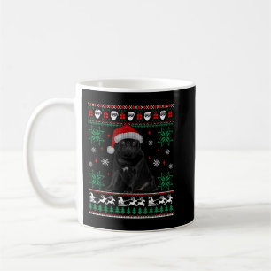 Rolig hund Black Pug Ugly jul Sweatsh Sweatsh Kaffemugg