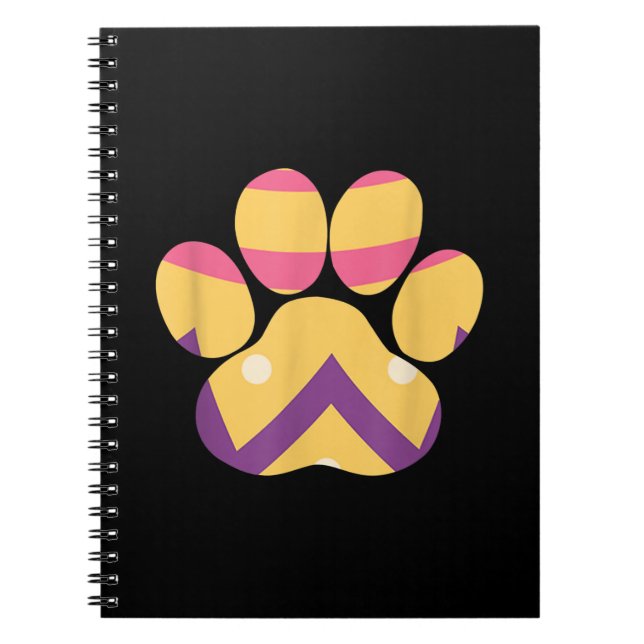Rolig hund Cat Lovers Gift med färgat ägg från Tas Anteckningsbok (Framsidan)