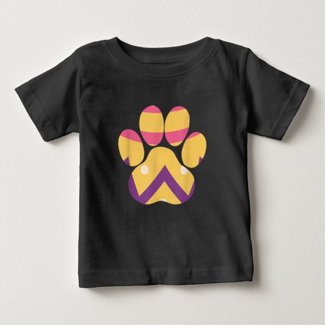 Rolig hund Cat Lovers Gift med färgat ägg från Tas T Shirt (Framsida)