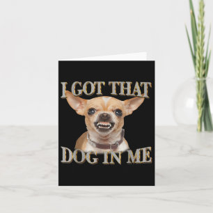 Rolig hund Chihuahua Älskare I Har att Hund i mig Kort