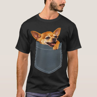 Rolig Hund - Chihuahua I Fickan T Shirt
