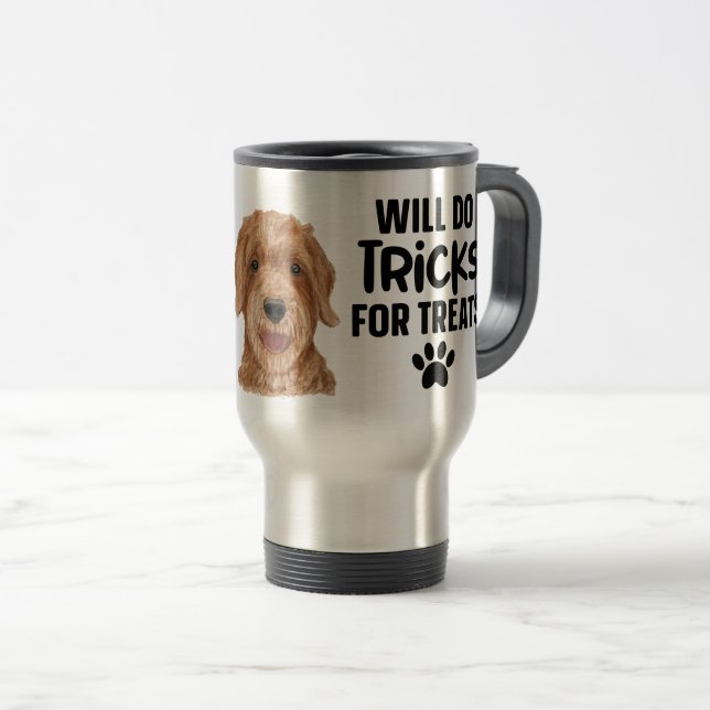 Rolig hund citat av vattenfärg Goldendoodle Resemugg (Framsida höger)