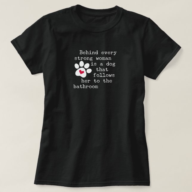 Rolig Hund Citat - Hund Klo T Shirt (Design framsida)