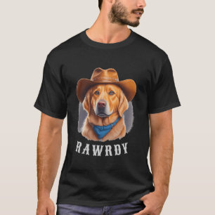 Rolig hund Cowboy Hat Western Sarcasm Land Stil T Shirt
