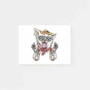 Rolig Hund Cowboy Post-it Block
