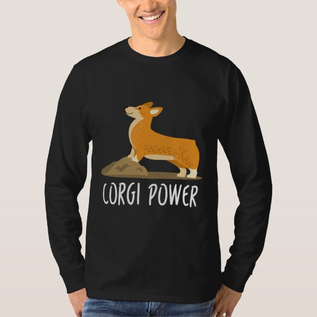 Rolig hund Cute Corgi Amp T Shirt (Framsida)
