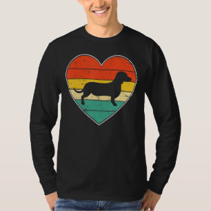 Rolig hund dagen för Cute Dachshund Hund älskare V T Shirt