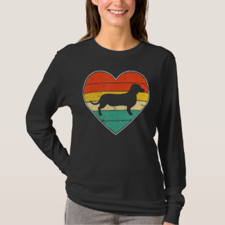 Rolig hund dagen för Cute Dachshund Hund älskare V T Shirt