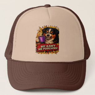 Rolig Hund Dam T-Shirt - Kom inte nära utan Keps