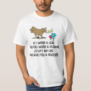 Rolig hund dikt t-shirt