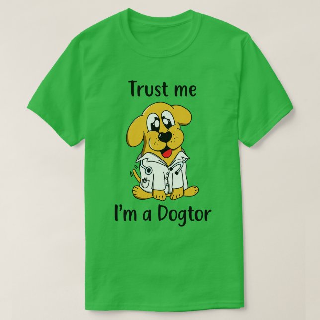 Rolig hund Doktor T Shirt (Design framsida)
