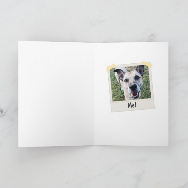 Rolig hund fars dag favoritbarn grön rutig kort (Inuti)