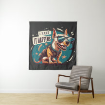 Rolig hund Fart Det händer