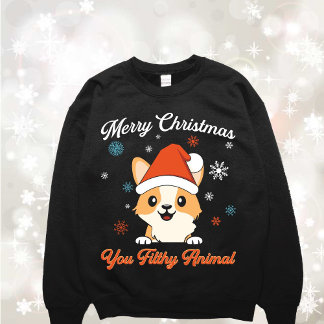 Rolig hund Filthy Animal Ugly Sweatshirt T Shirt