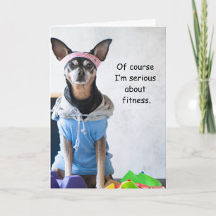Rolig hund Fitness Pizza-kort Kort