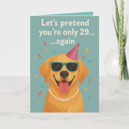 Rolig hund födelsedag kort